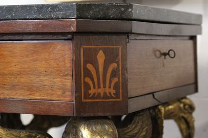 Mahogany and mahogany veneer dressing table.

Opens...