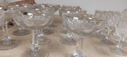 BACCARAT

Part of drink service in cut crystal...