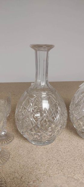 BACCARAT

Part of drink service in cut crystal...