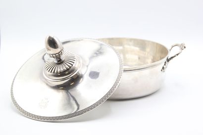 Silver covered broth.

The lid and the body...