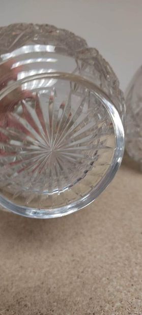 BACCARAT

Part of drink service in cut crystal...