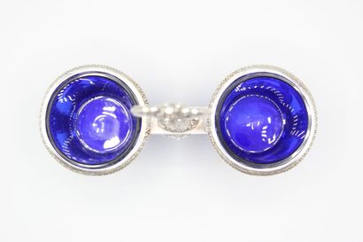 PARIS 1819-38.

Pair of double silver salerons...