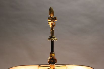 Pretty lamp bouillotte out of gilded and...