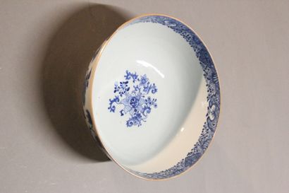 CHINA.

Blue and white porcelain bowl.

Decorated...