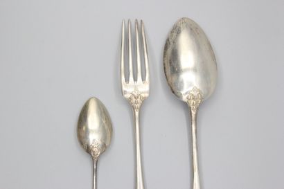 Baguette pattern silver household, the birth...