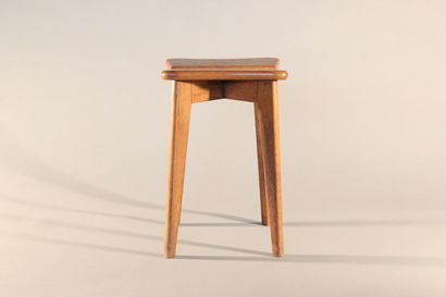 Marcel GASCOIN (1907 - 1986)

Oak stool 