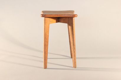 Marcel GASCOIN (1907 - 1986)

Oak stool 
