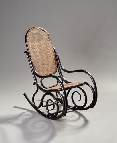 THONET, attributed to 

Rocking chair in...