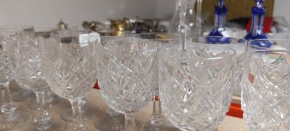 BACCARAT

Part of drink service in cut crystal...
