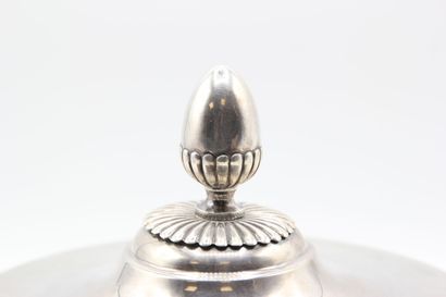 Silver covered broth.

The lid and the body...