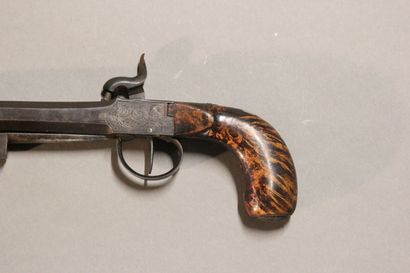 LIEGE

Pair of percussion pistols.

Barrels...