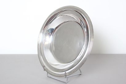 Silver dish of circular and hollow form (for...