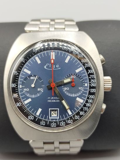 ELGE, 17 jewels incabloc.

Antimagnetic chronograph...