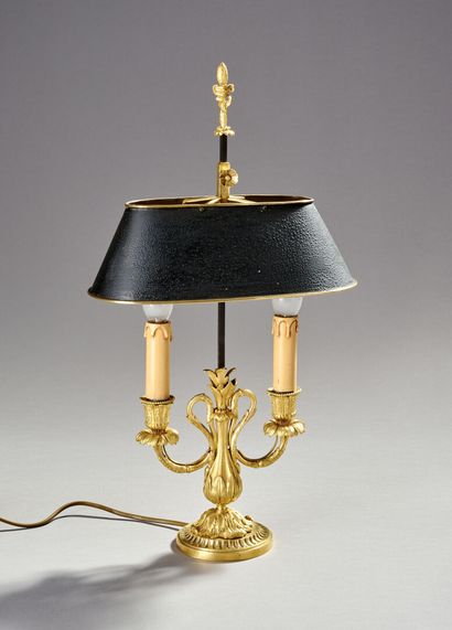 Pretty lamp bouillotte out of gilded and...