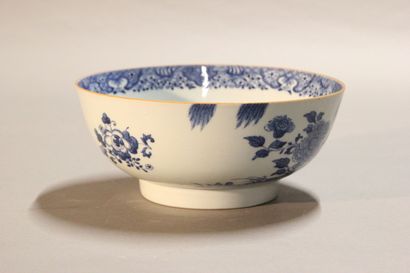 CHINA.

Blue and white porcelain bowl.

Decorated...