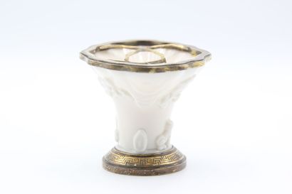 CHINA and Gustave KELLER.

Cup mounted in...