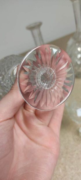 BACCARAT

Part of drink service in cut crystal...