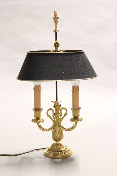 Pretty lamp bouillotte out of gilded and...