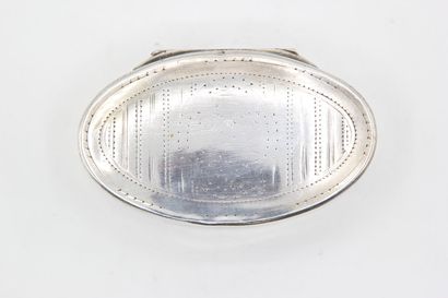 Rare silver snuffbox.

Inside in vermeil...