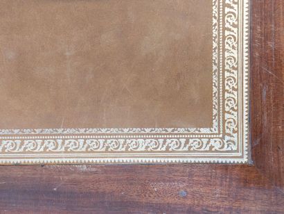 Mahogany and mahogany veneer tric-trac table.

Opens...