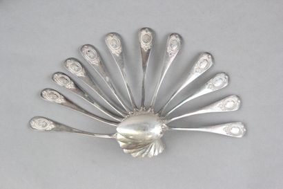 Baguette pattern silver household, the birth...