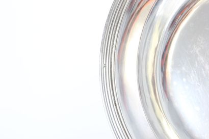 Silver dish of circular and hollow form (for...