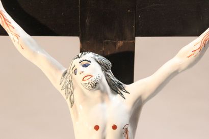 ROUEN.

Christ in polychrome earthenware.

Base...