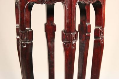CHINA.

Hexagonal rosewood sheath standing...