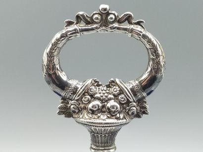 PARIS 1819-38.

Pair of double silver salerons...