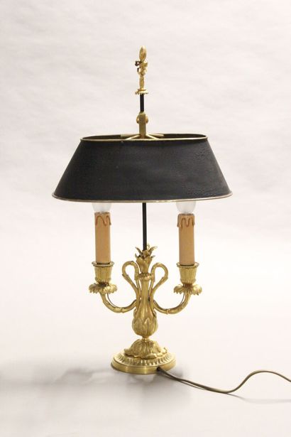 Pretty lamp bouillotte out of gilded and...