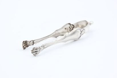 Pince à sucre en argent d'époque 1840 de...