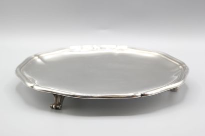 PUIFORCAT.
Large tripod silver display by...