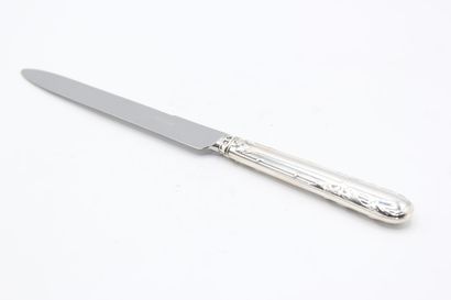 Table knife ( under pocket ) with the model...