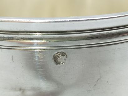 Timbale droite unie en argent.
Poinçons de...