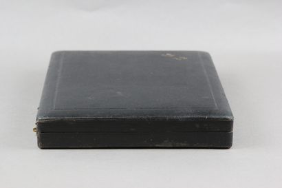 Wooden fish service box from the end of the...