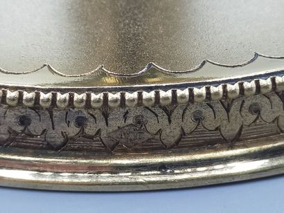 Ciborium in silver entirely vermeiled (gold...