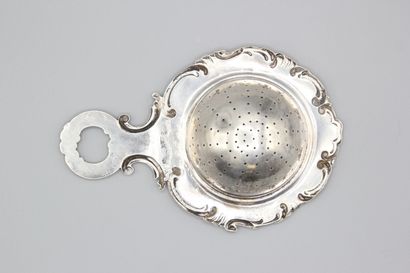 NETHERLANDS 1876.
Silver tea-pot holder with...