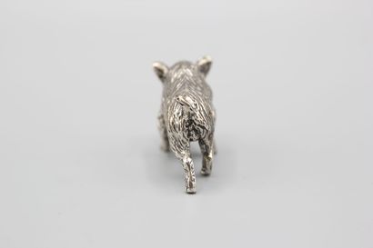 Silver boar.
Title mark .800. Goldsmith's...