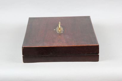 Household chest in rosewood veneer 
Brass...
