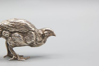 Silver pheasant (melted and chased).
Hallmark...