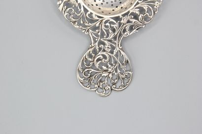 NETHERLANDS 1876.
Silver tea-pot holder with...