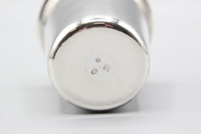 Timbale curon en argent, modèle uni avec...