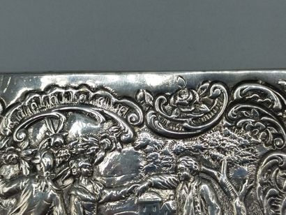 Rectangular silver box in the 18th century...