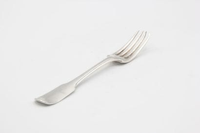 RENNES 1733-34.
Fourchette de table bretonne...