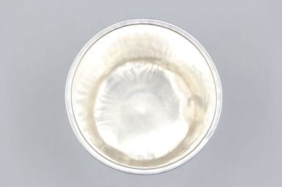 Straight silver tumbler.
Figured 