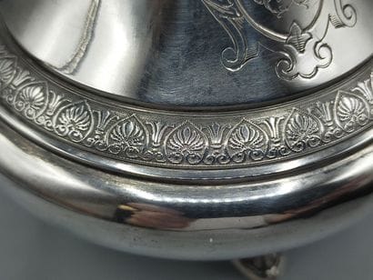 Pitcher or creamer in silver.
Incised decoration...