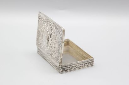 Rectangular silver box in the 18th century...