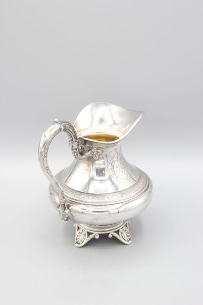 Pitcher or creamer in silver.
Incised decoration...
