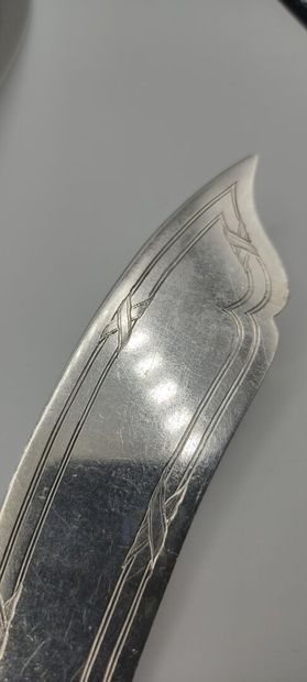 Silver fish service in the Louis XVI style...