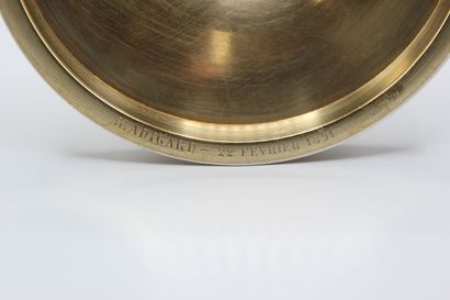 Chalice in vermeil, plain model, decorated...